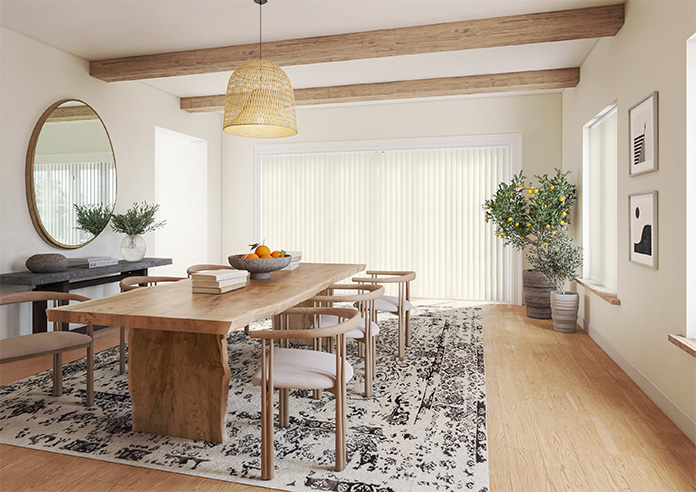 Trinity (FR Blackout), Cashmere - Vertical Blind - Image 7
